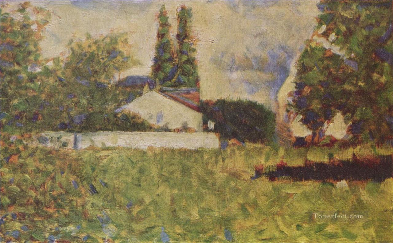 木の間にある家 1883油絵